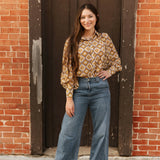 Sage Medalion Blouse