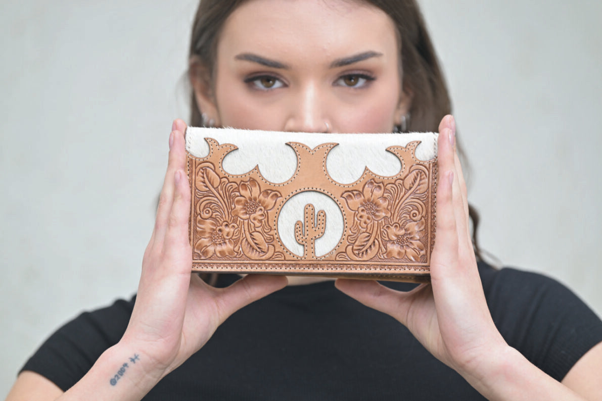 Chilli Cactus Wallet-Western Culture Leather