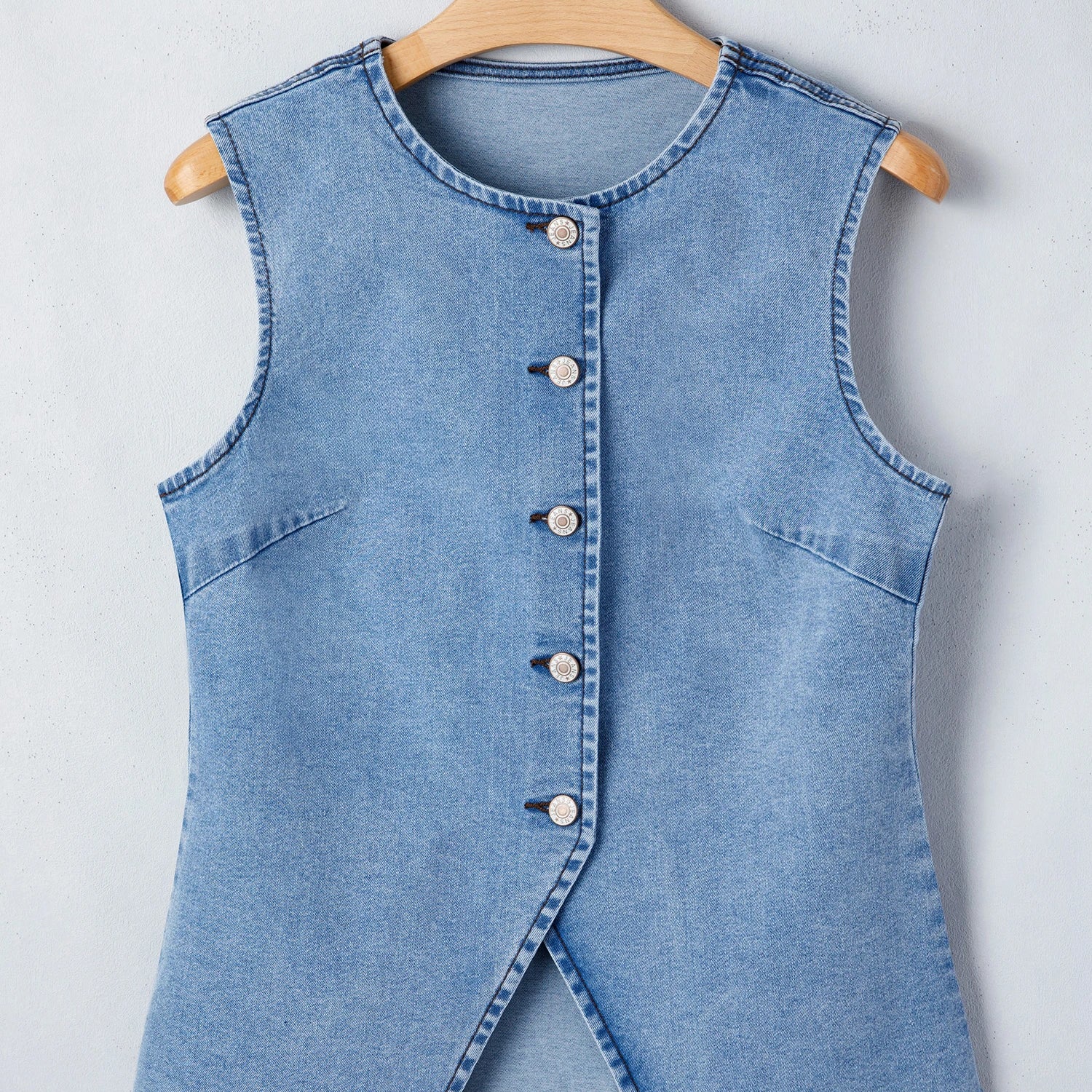 Addy Denim Vest-Western Culture Leather