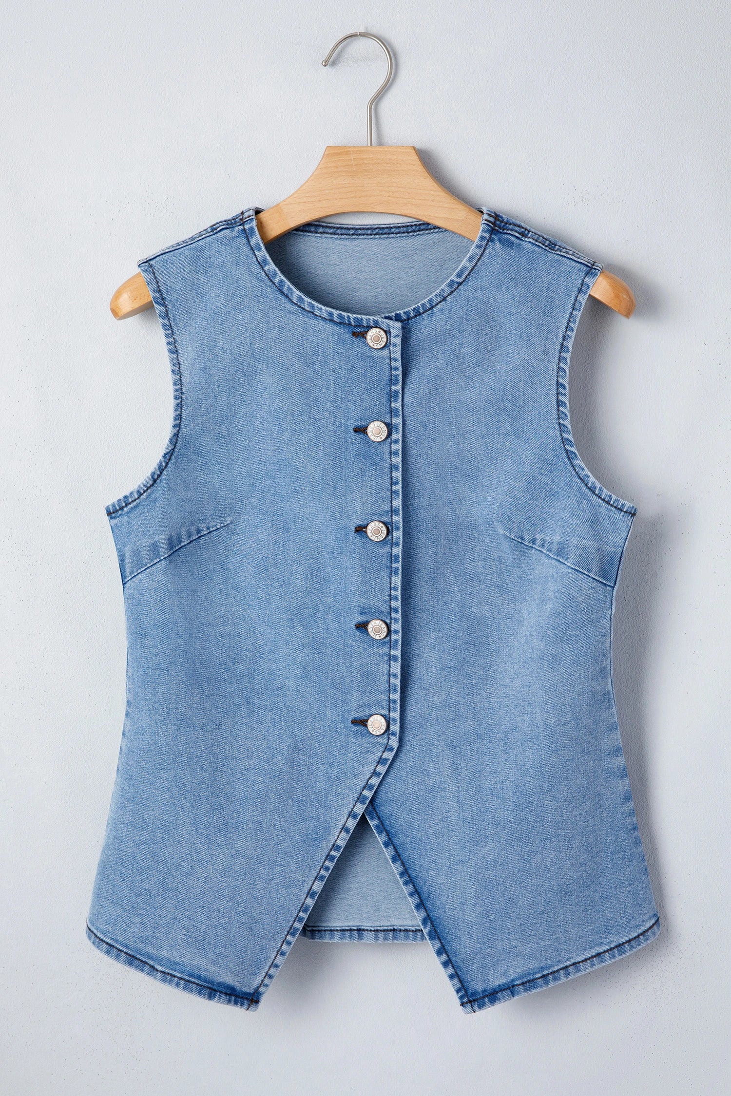 Addy Denim Vest-Western Culture Leather