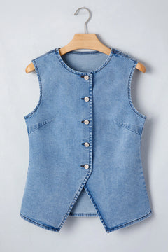 Addy Denim Vest-Western Culture Leather
