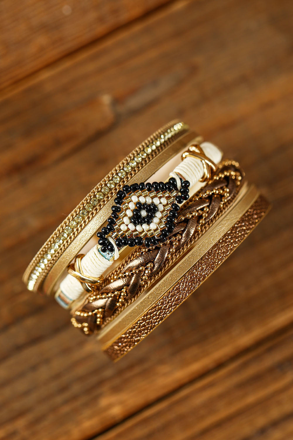 Bronze Layer Bracelt-Western Culture Leather