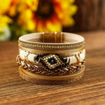 Bronze Layer Bracelt-Western Culture Leather