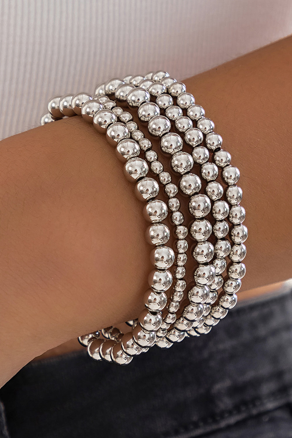 Silver Bracelets Set-Western Culture Leather