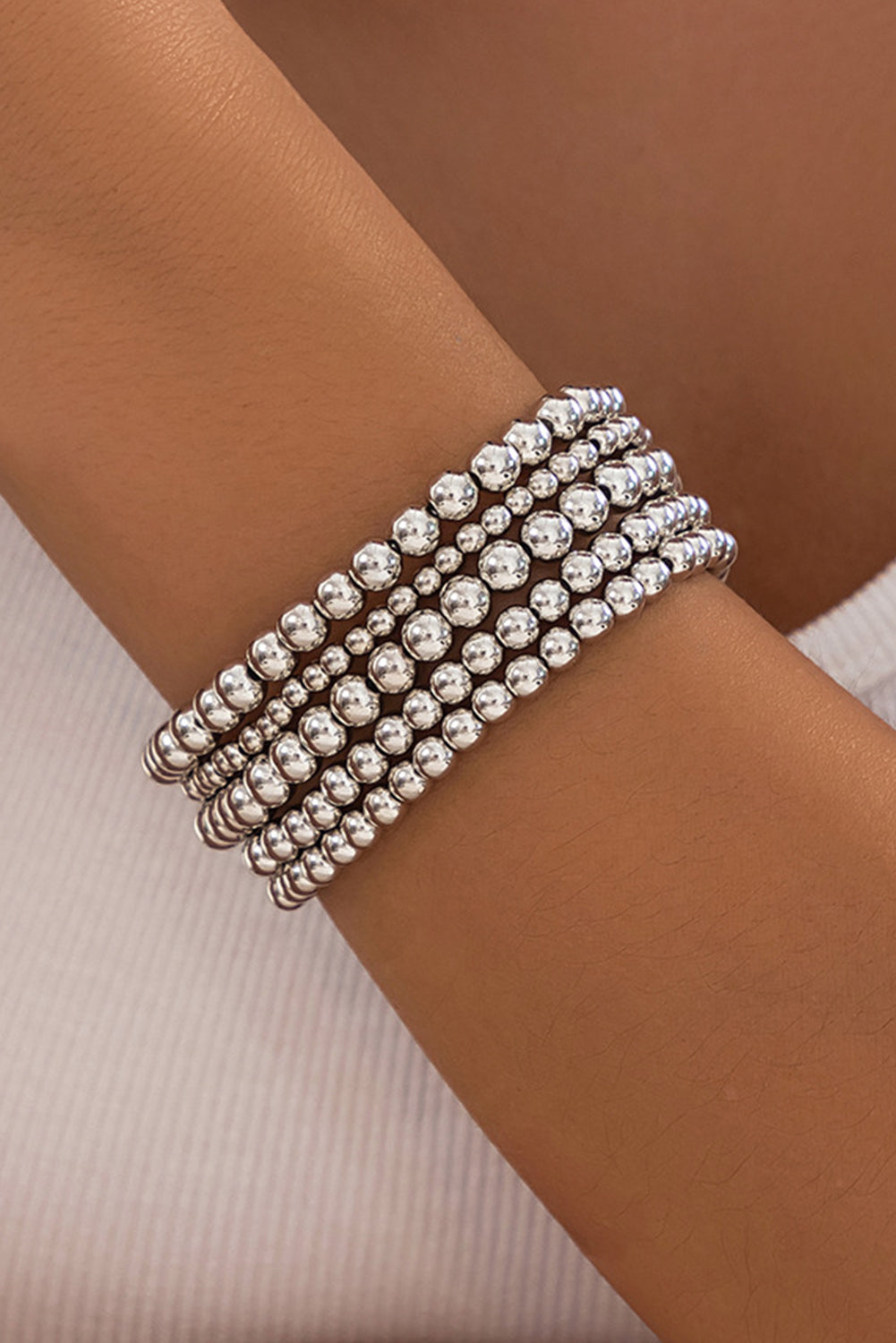 Silver Bracelets Set-Western Culture Leather