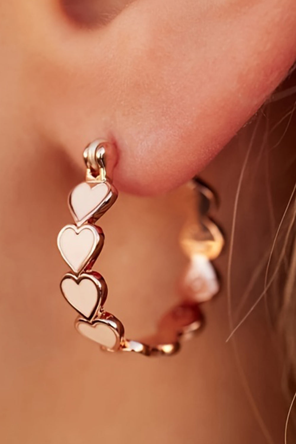 Heart Loop Earrings-Western Culture Leather