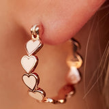 Heart Loop Earrings-Western Culture Leather