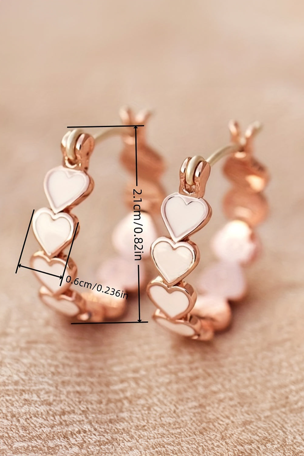 Heart Loop Earrings-Western Culture Leather