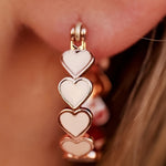 Heart Loop Earrings-Western Culture Leather