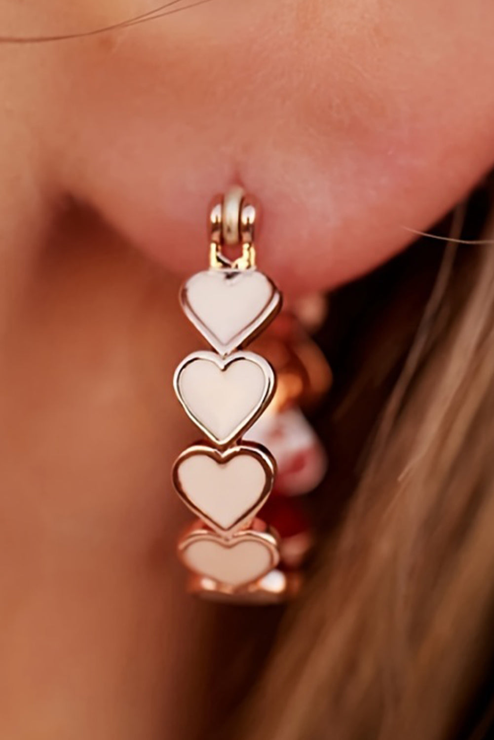 Heart Loop Earrings-Western Culture Leather