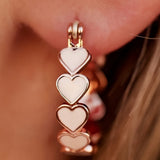 Heart Loop Earrings-Western Culture Leather
