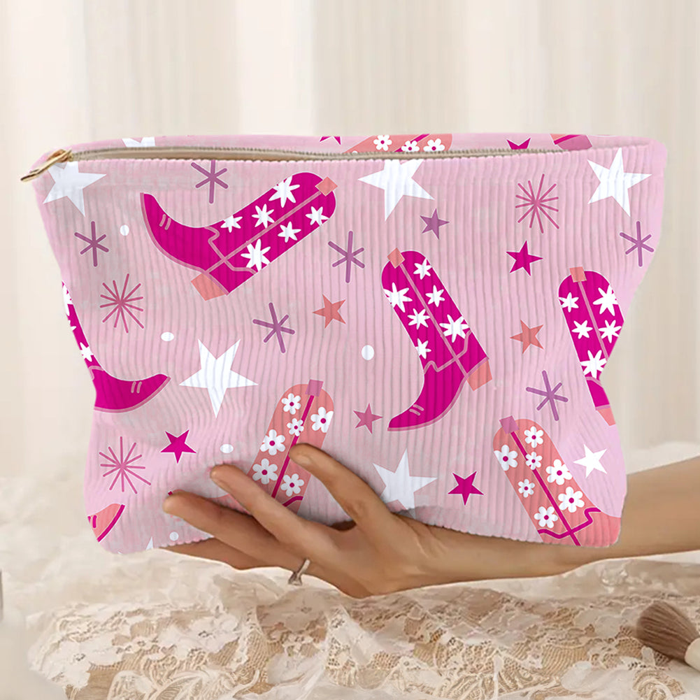 Cowgirl Boot Cosmetic Bag-Western Culture Leather