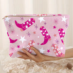 Cowgirl Boot Cosmetic Bag-Western Culture Leather