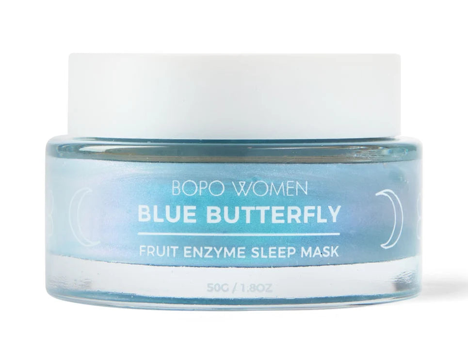Blue Butterfly Enzyme Sleep Mask-Western Culture Leather