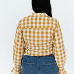 Ladies Gingham & Lace blouse-Western Culture Leather