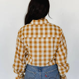 Ladies Gingham & Lace blouse-Western Culture Leather