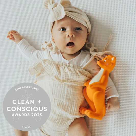Mizzie - Baby Teething Roo-Western Culture Leather
