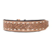 Hand Tooled Leather Dog Collar-Western Culture Leather