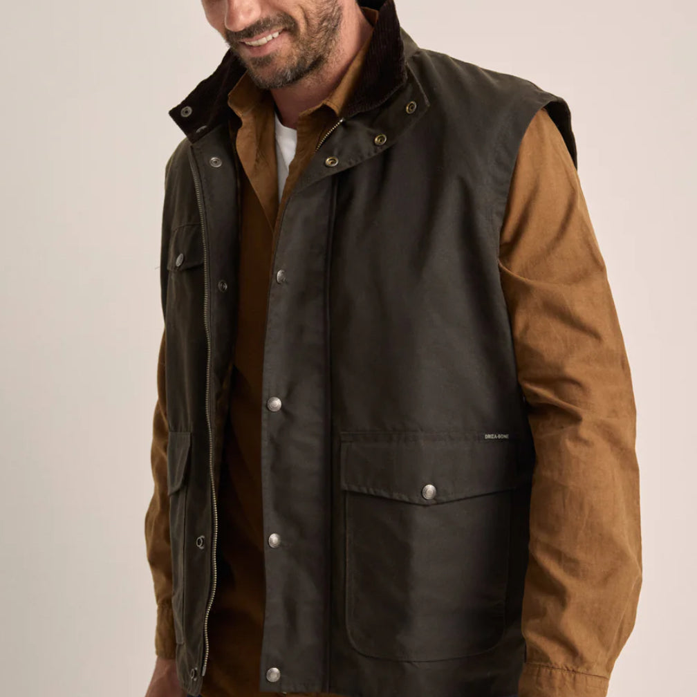 Oil Skin BANJO Vest-Western Culture Leather