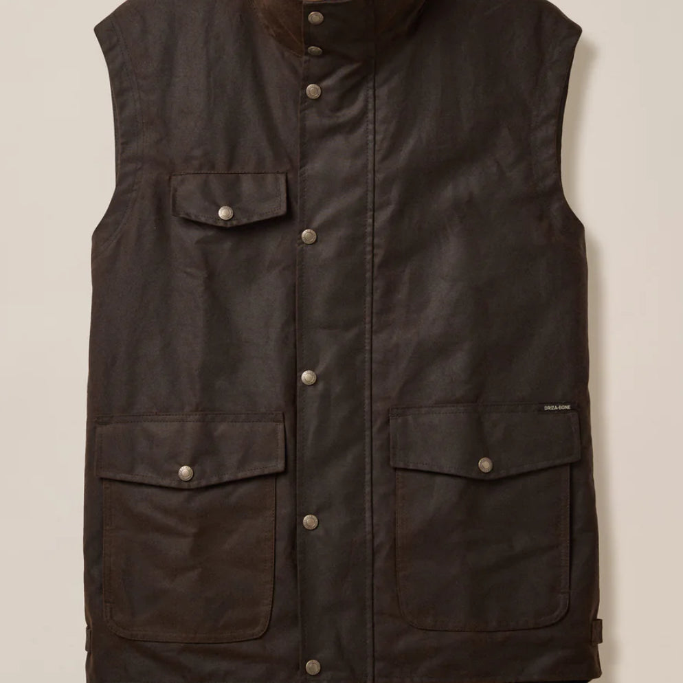 Oil Skin BANJO Vest-Western Culture Leather