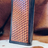 Leather Carved Roper Style Wallet