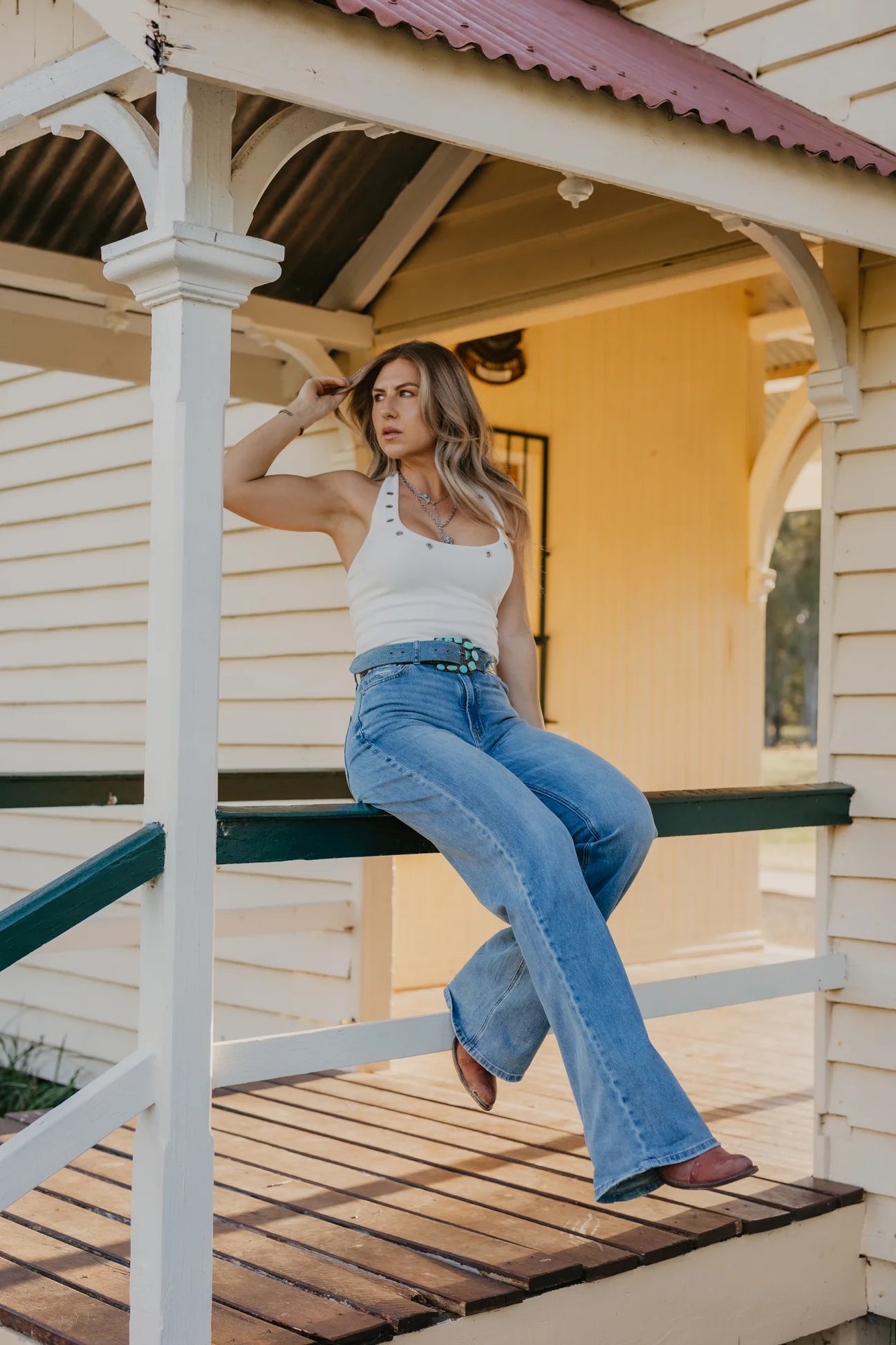 CC WESTERN - Boyfriend Boomer Jean-Western Culture Leather