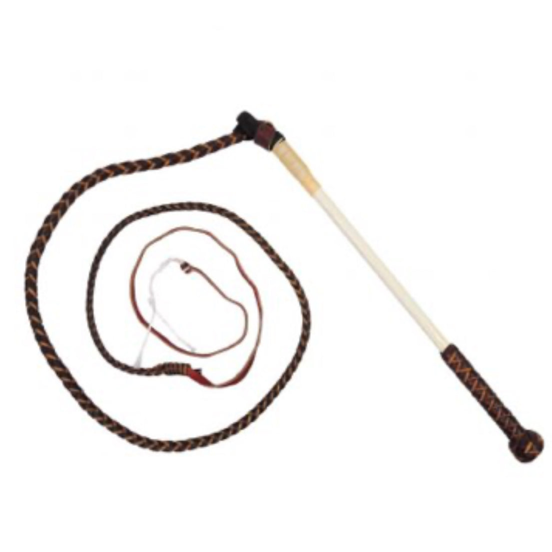 Red Hide Stock Whip-Western Culture Leather