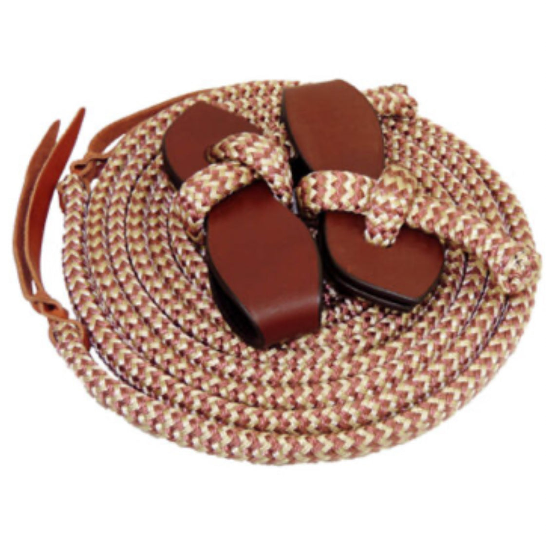 TS Pro Series Rope Reins w/ Slobber Straps-Western Culture Leather