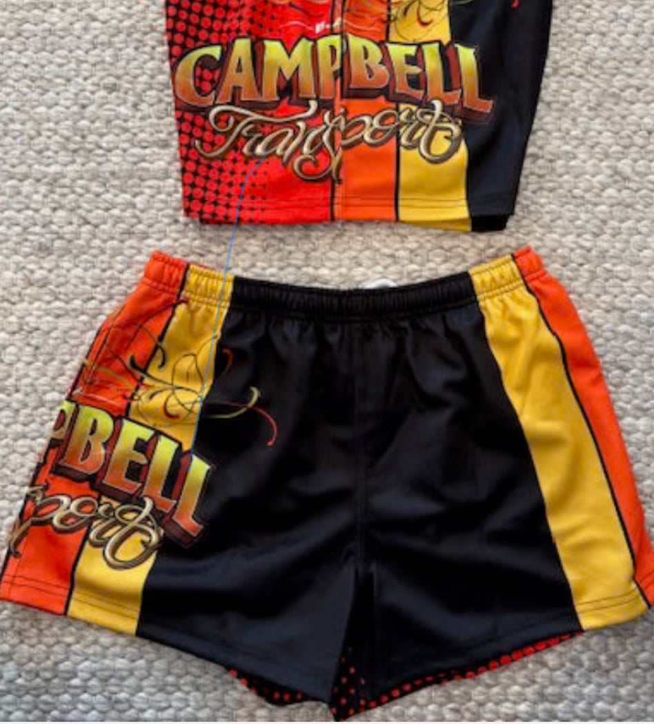 Kids Campbell Footy Shorts-Western Culture Leather