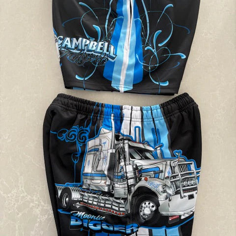 D.A Campbell Kids Footy Shorts-Western Culture Leather