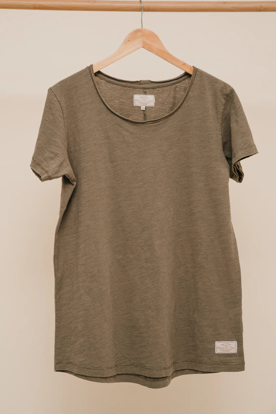 Organic T-Shirt Women - Washed Green-Western Culture Leather