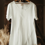 Organic T-Shirt Women - White-Western Culture Leather