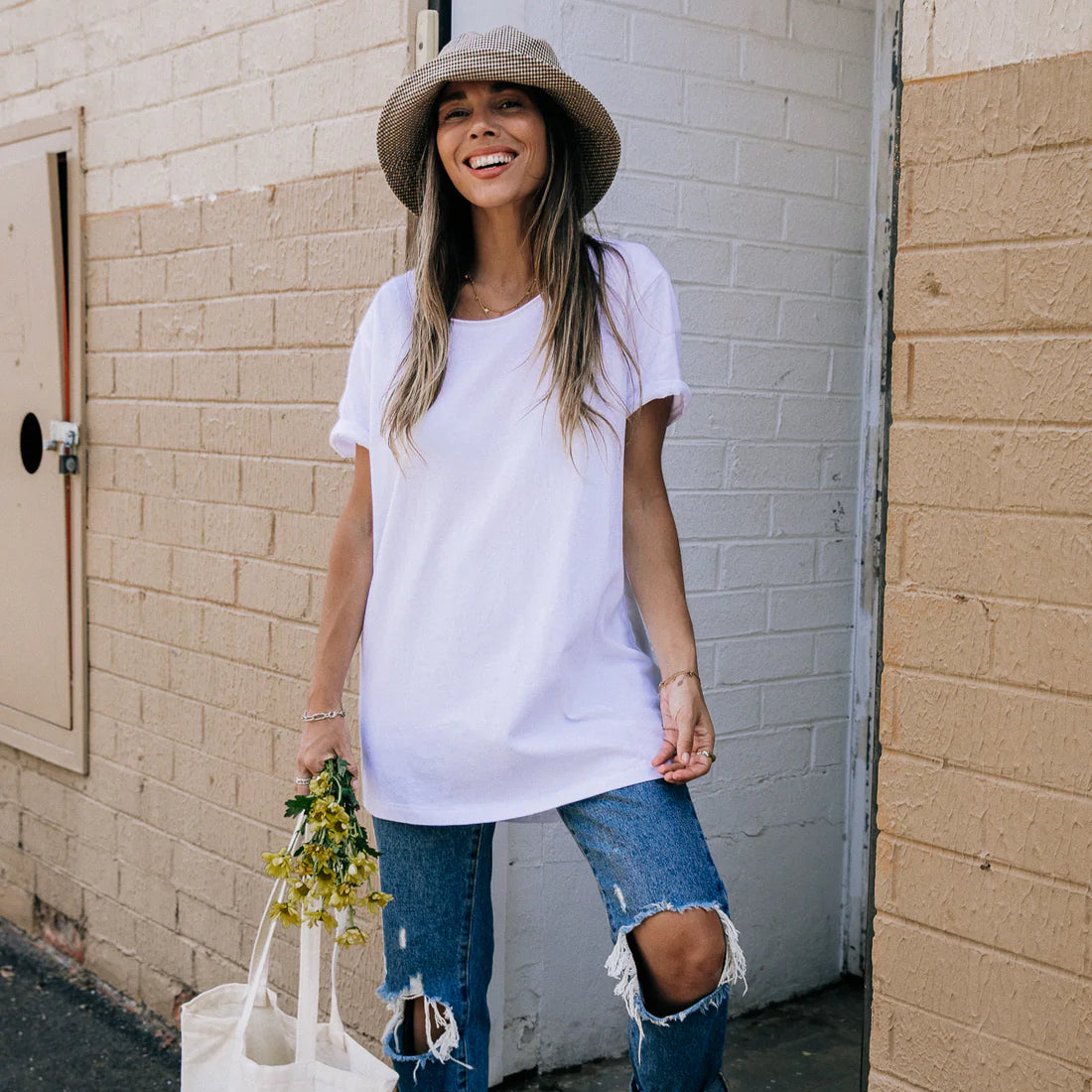 Organic T-Shirt Women - White-Western Culture Leather