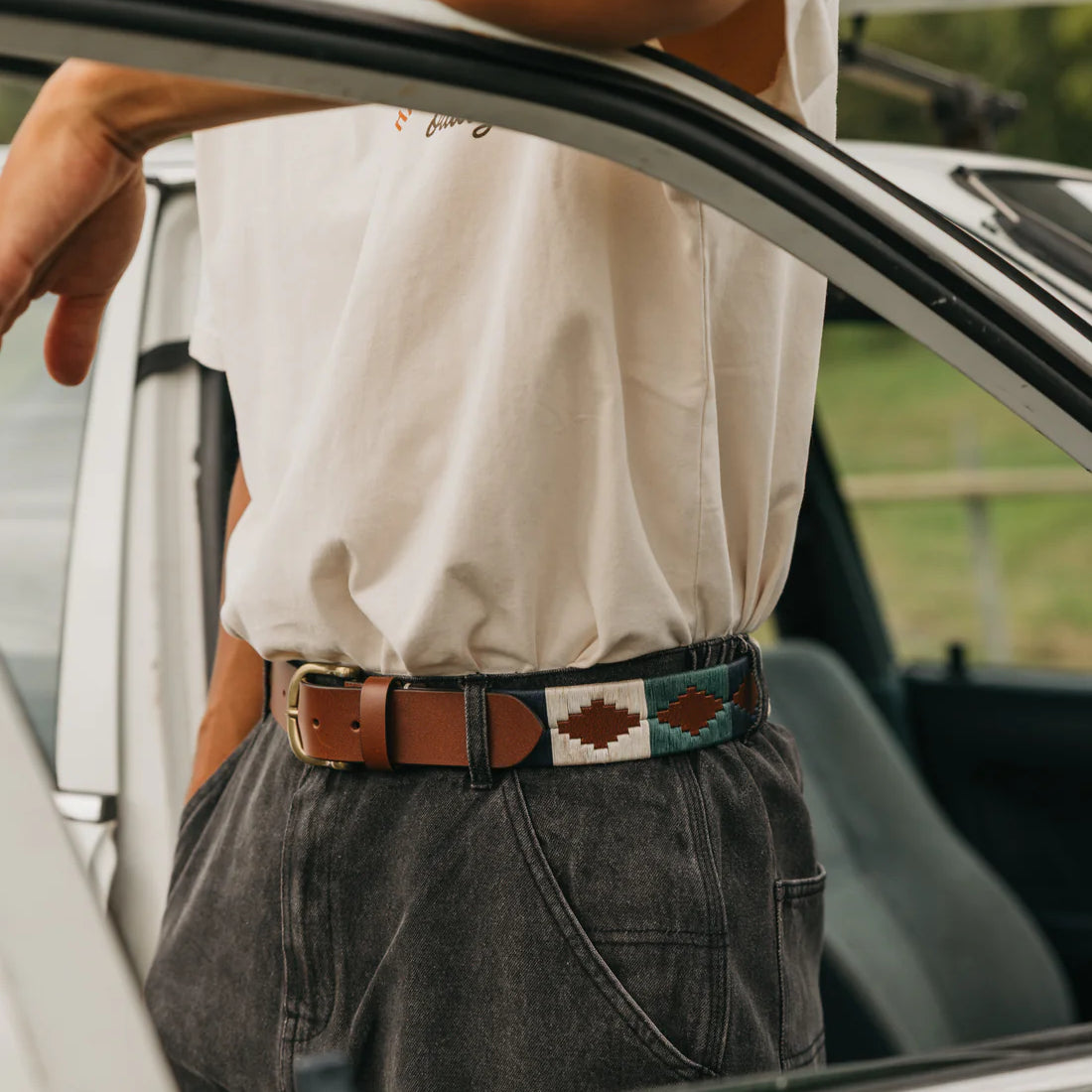 Pampa Handcrafted Leather Belt-Western Culture Leather