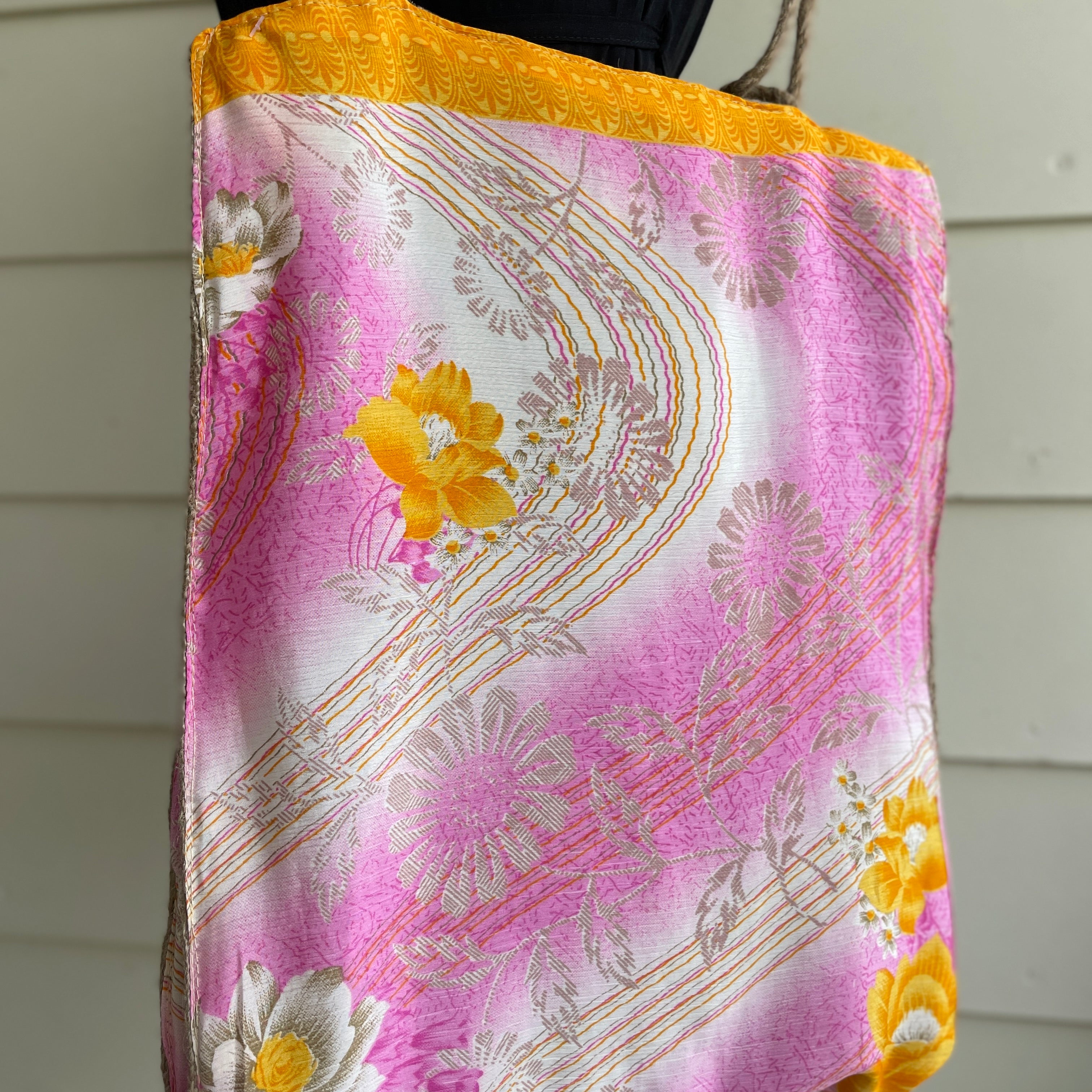 Silk & Viscose Jute tote-Western Culture Leather