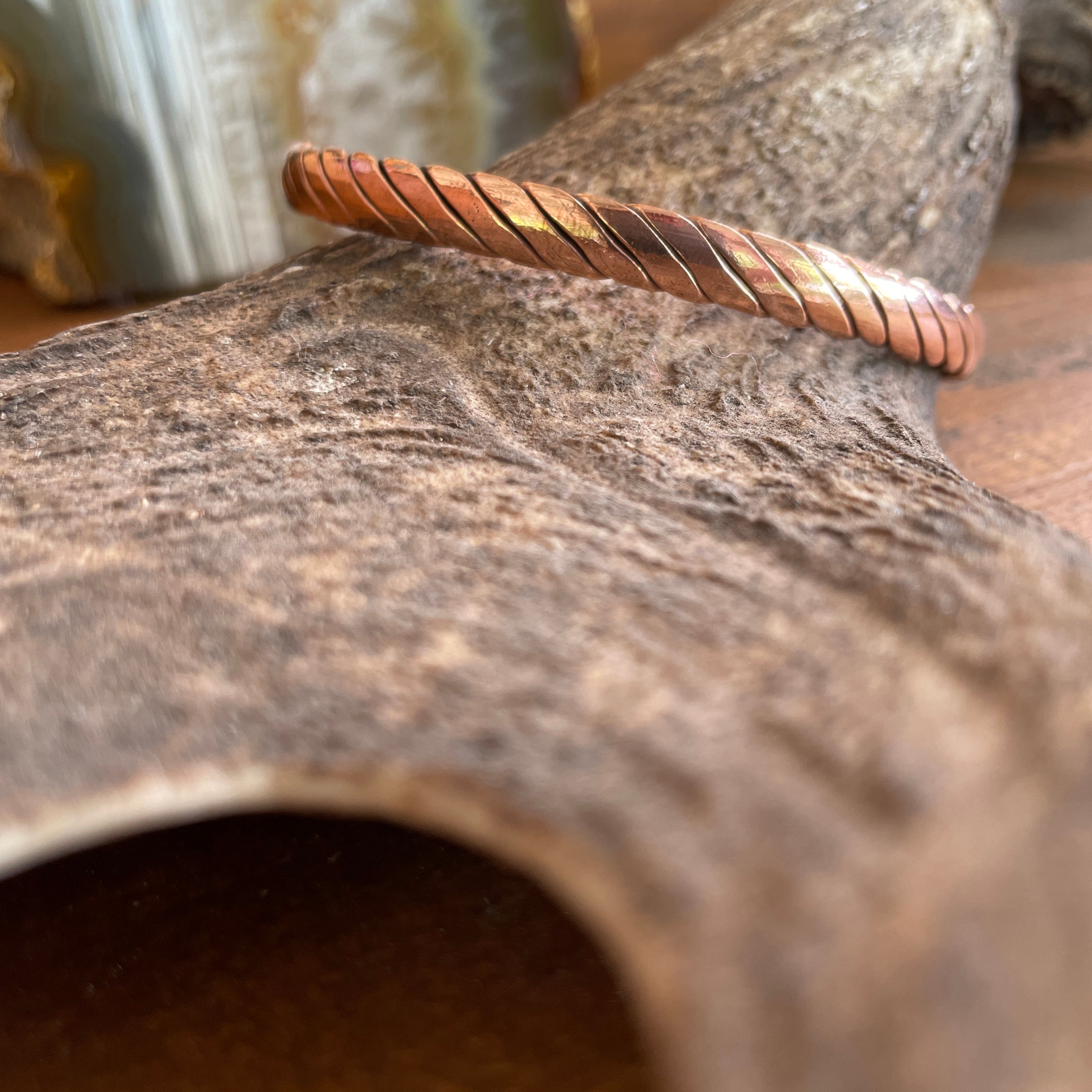 Copper Bangle-Western Culture Leather