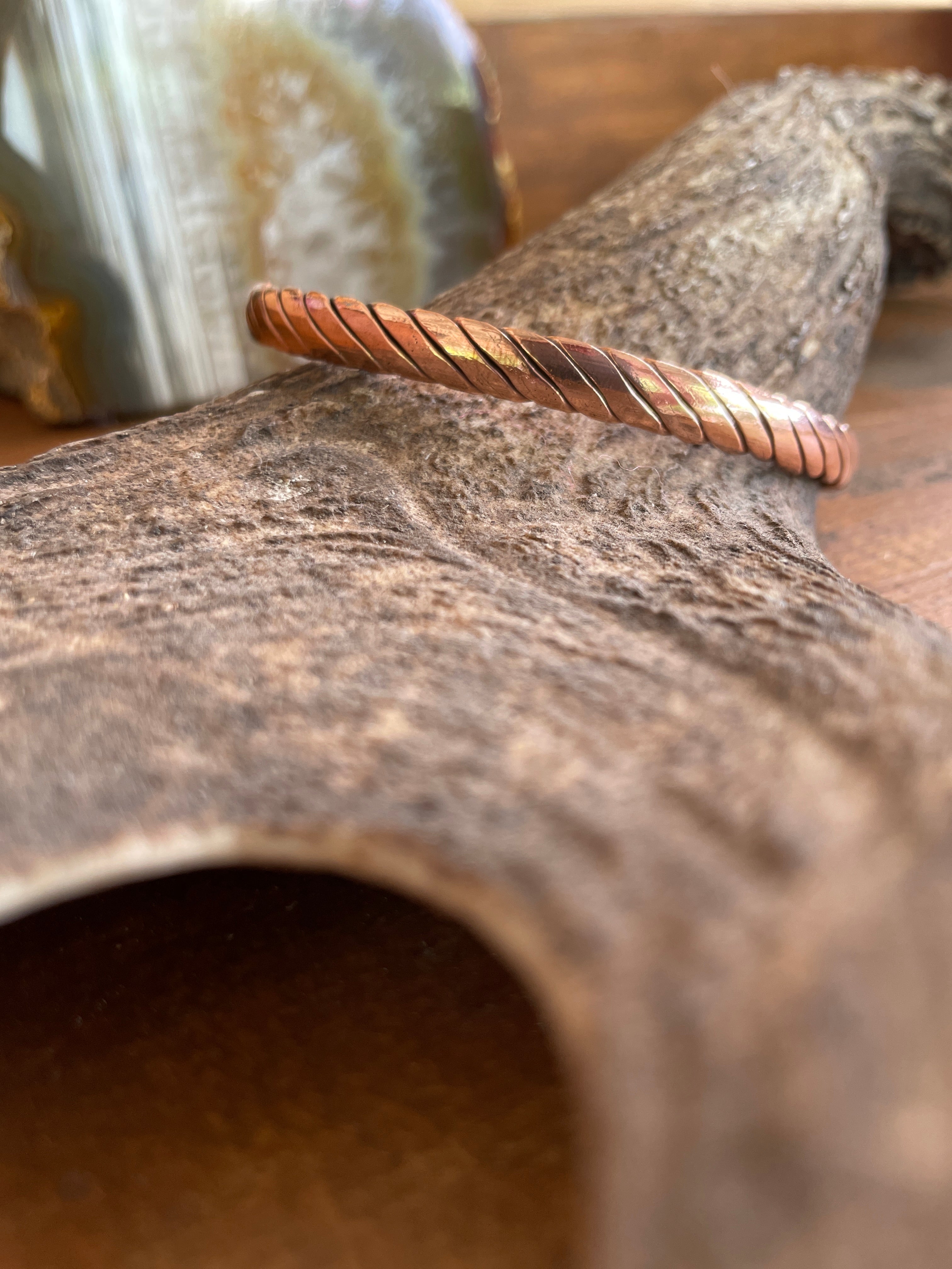 Copper Bangle-Western Culture Leather