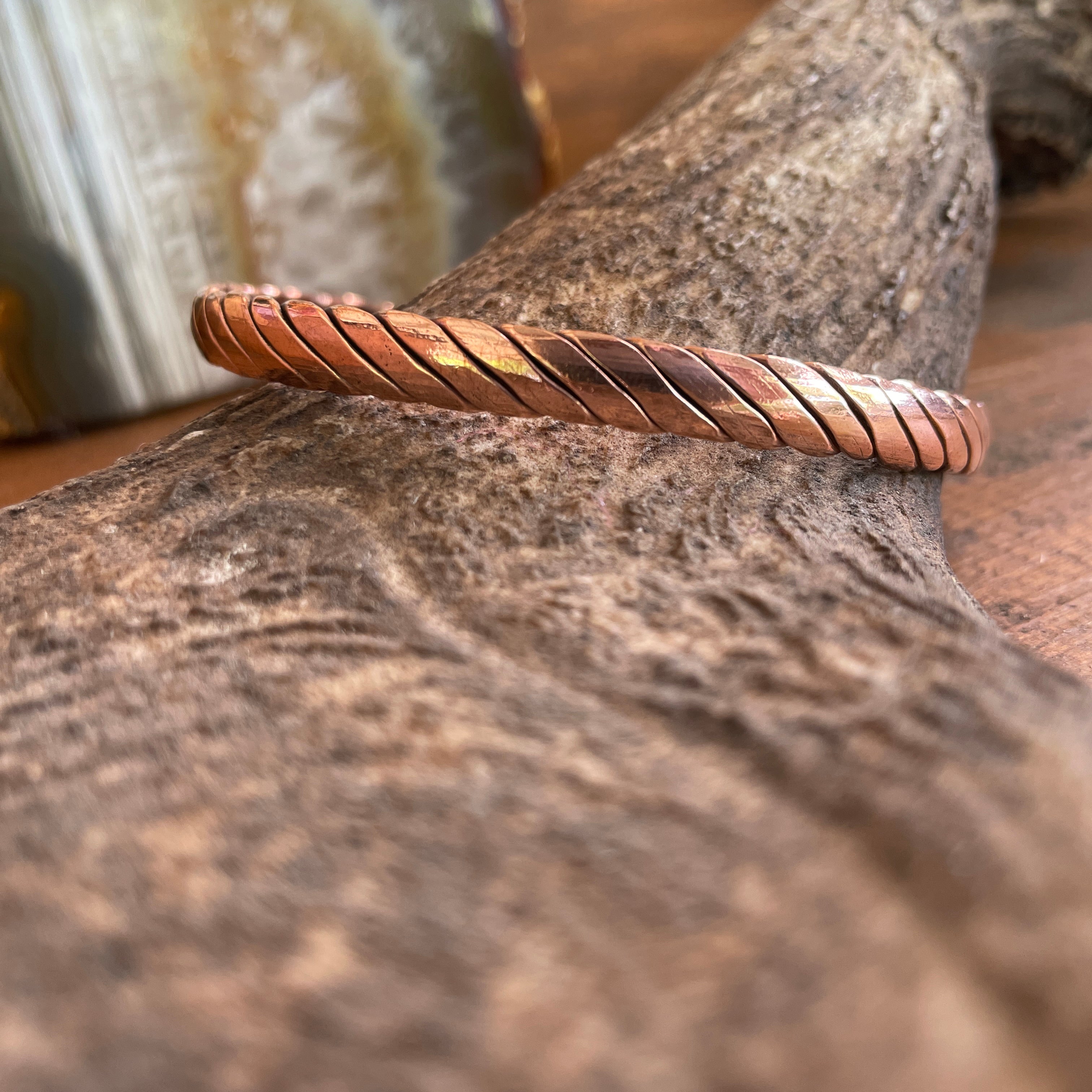 Copper Bangle-Western Culture Leather