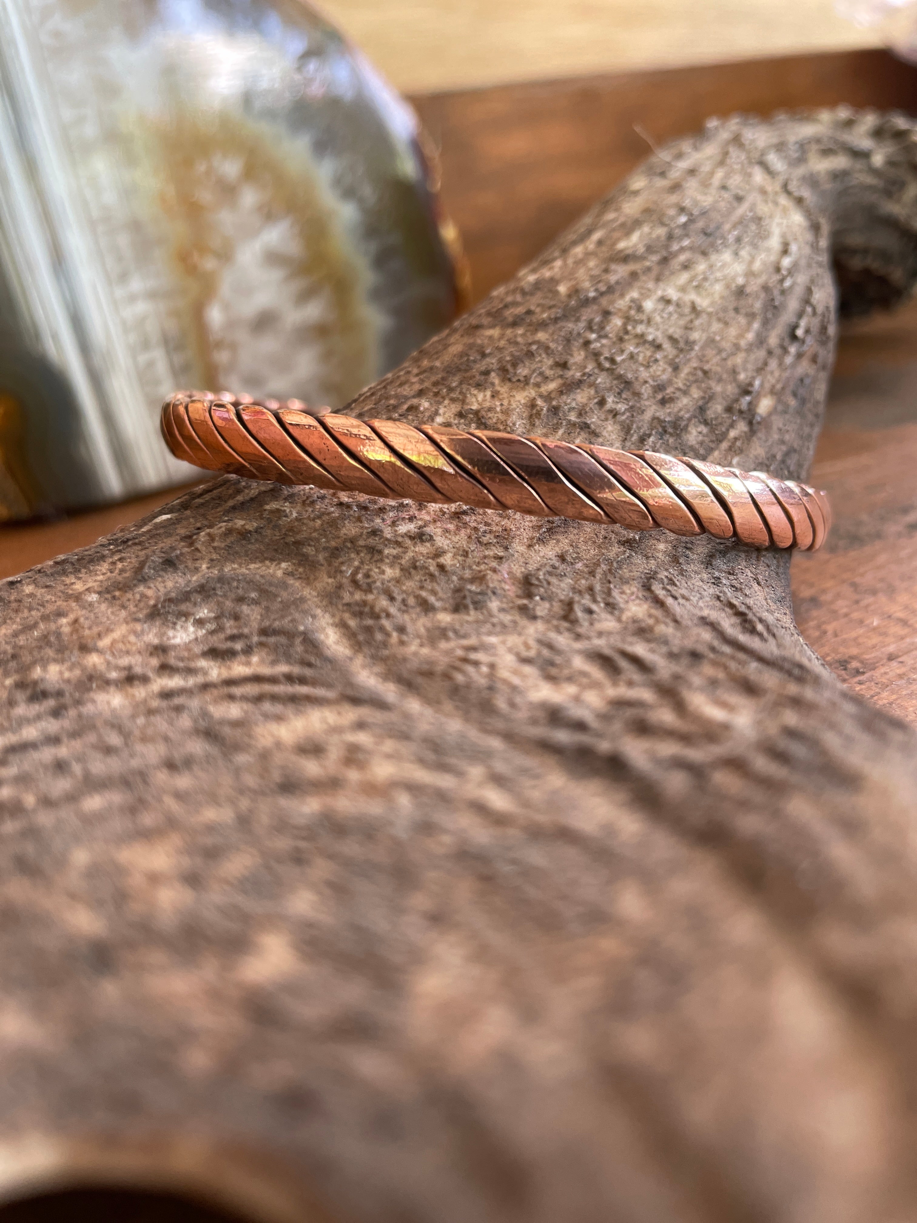 Copper Bangle-Western Culture Leather