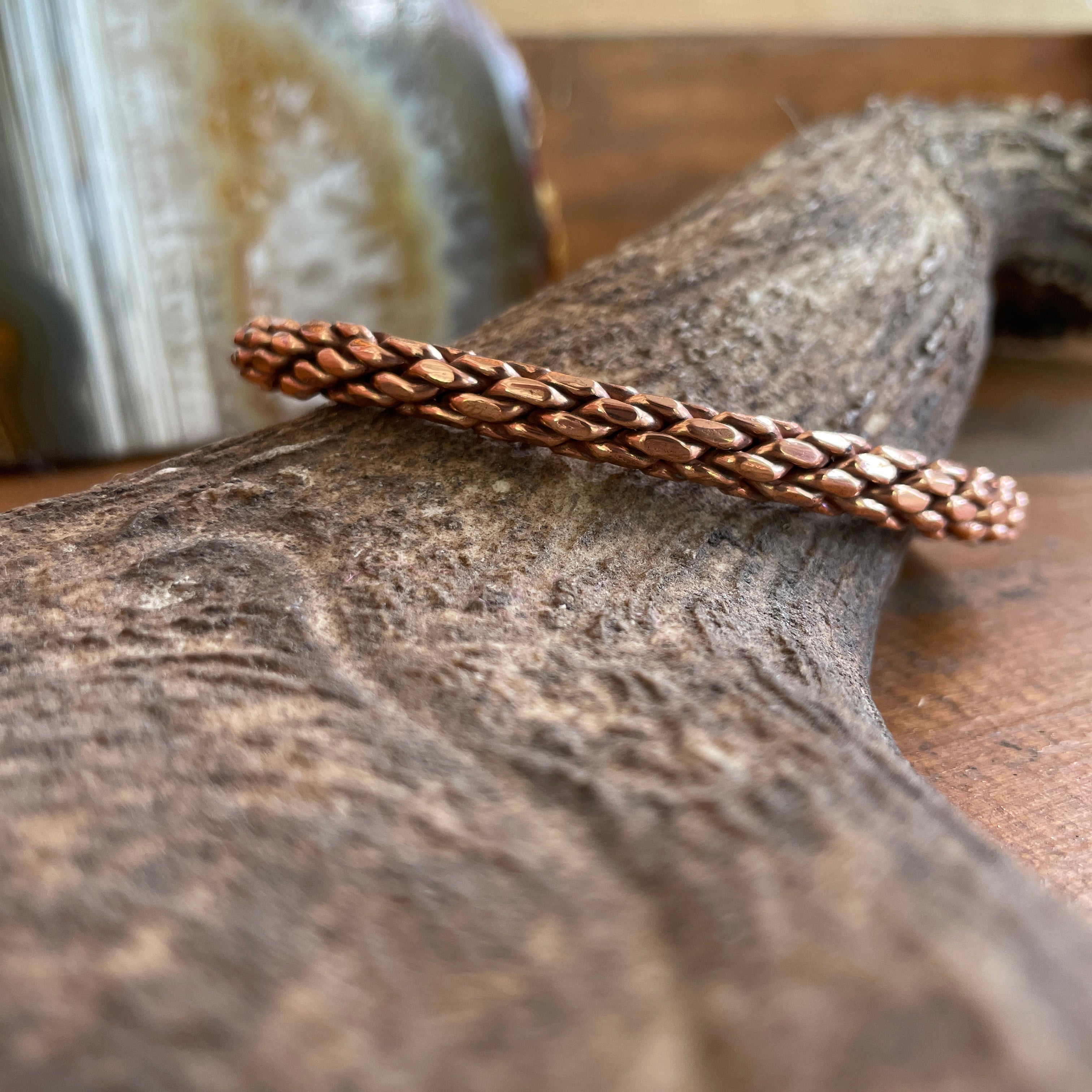 Copper Bangle-Western Culture Leather