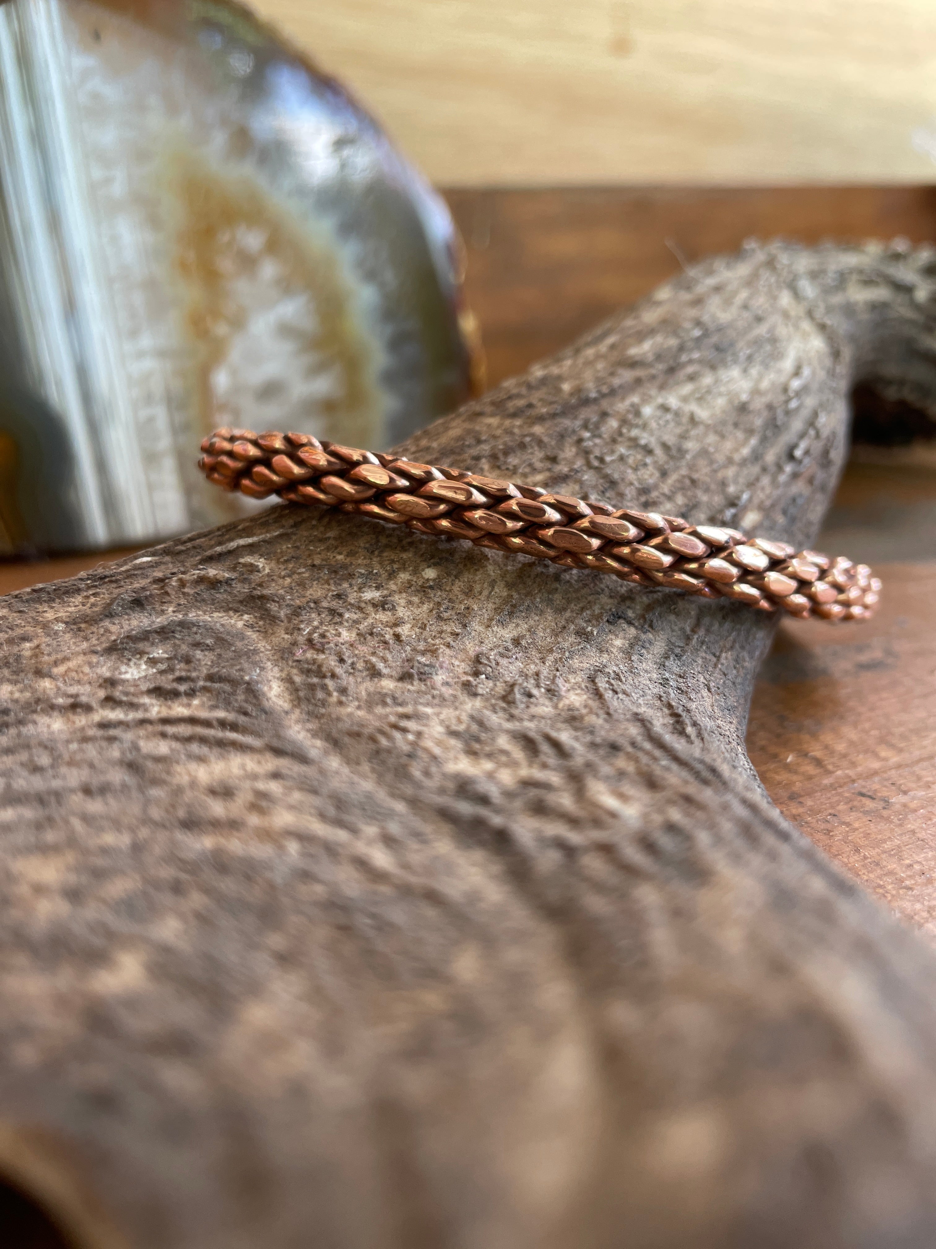 Copper Bangle-Western Culture Leather