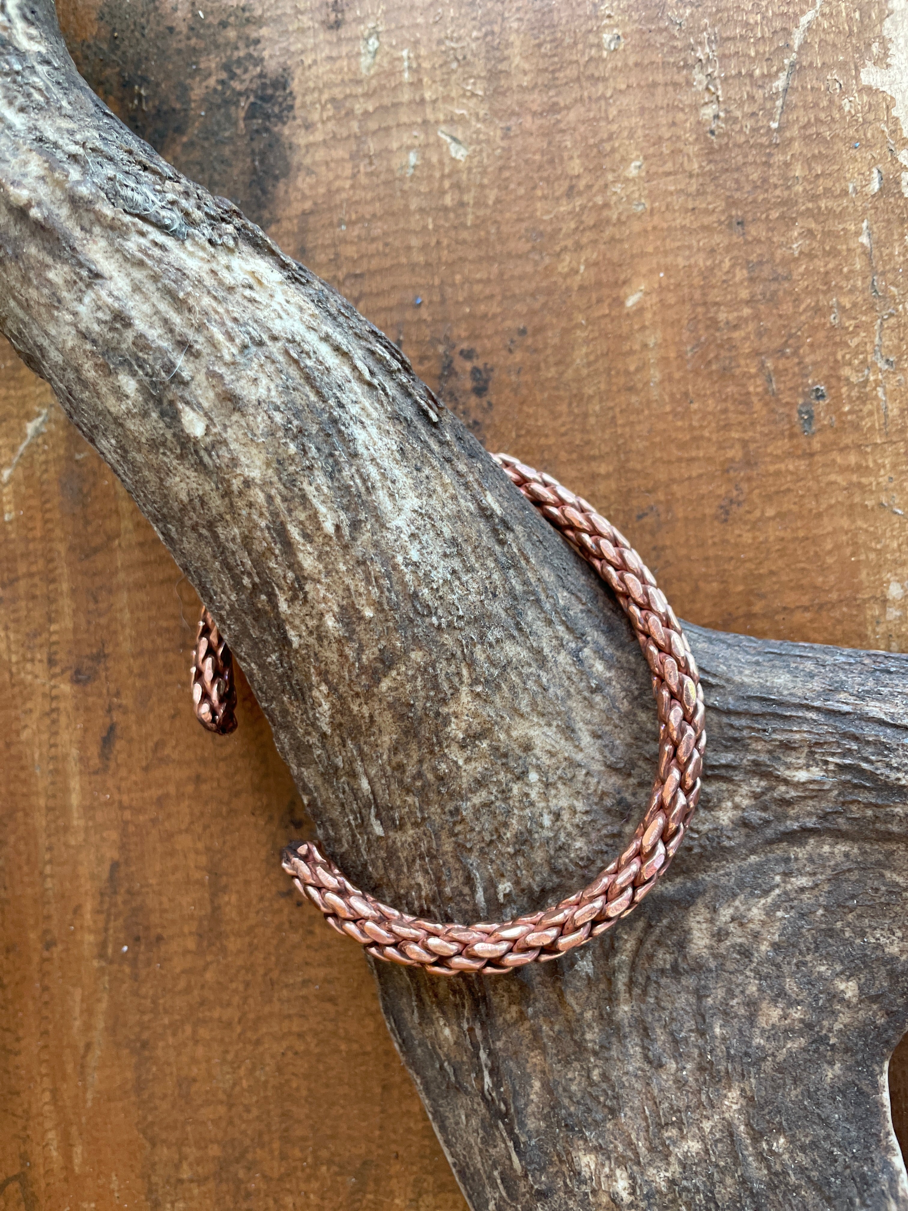 Copper Bangle-Western Culture Leather