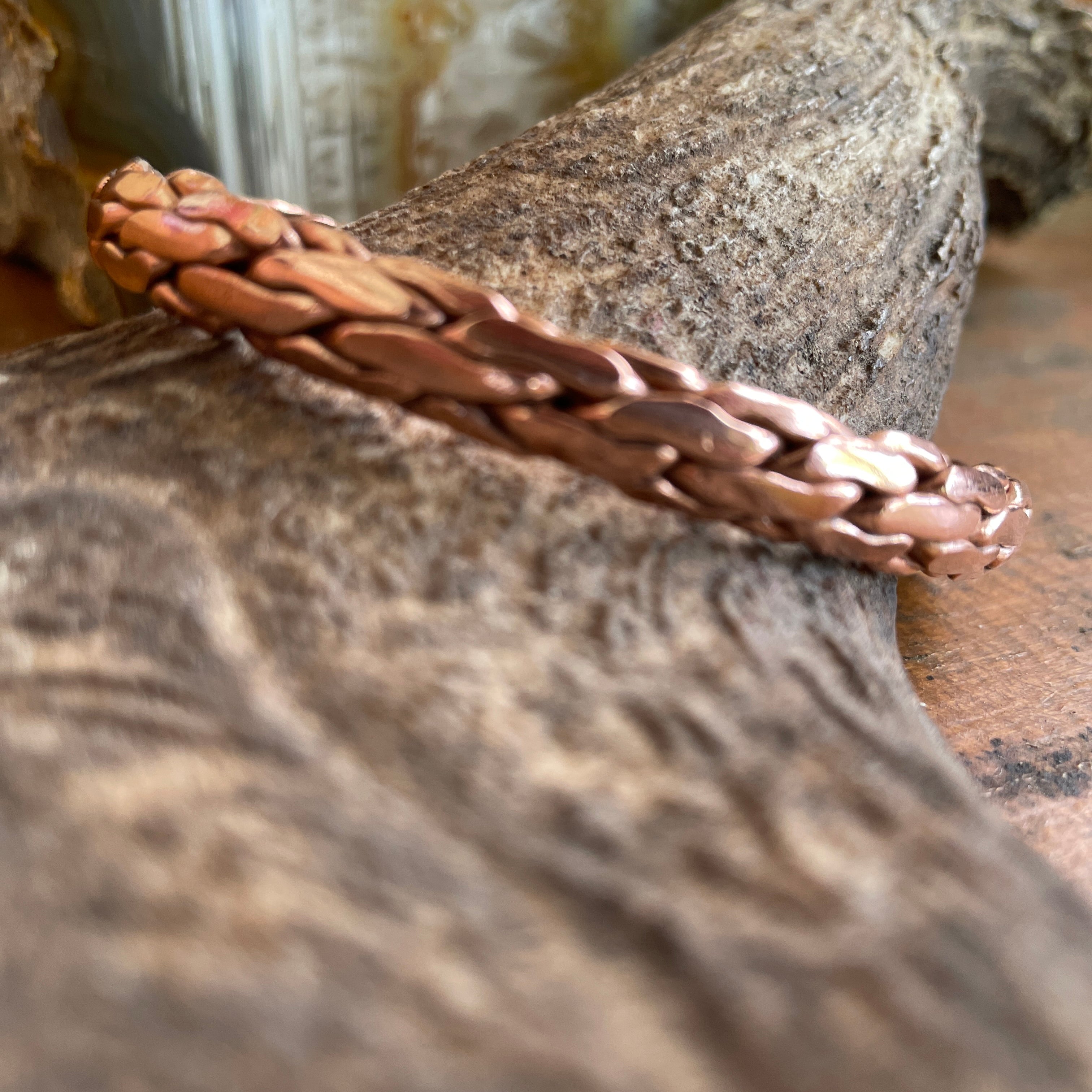 Copper Bangle-Western Culture Leather