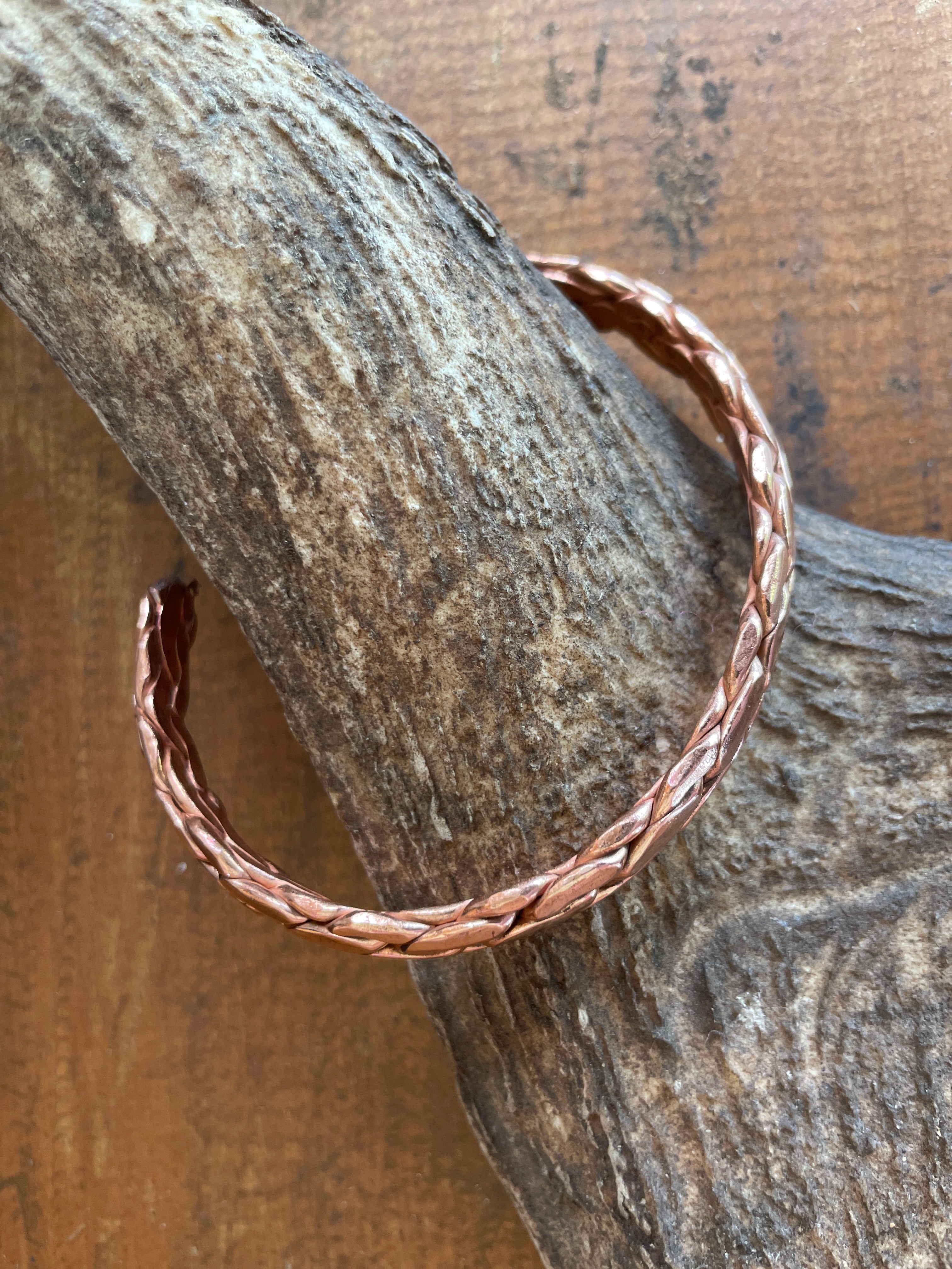Copper Bangle-Western Culture Leather