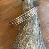 Copper Magnetic Bangle-Western Culture Leather