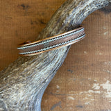 Copper Magnetic Bangle-Western Culture Leather
