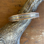Copper Magnetic Bangle-Western Culture Leather