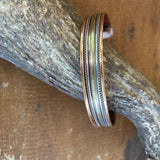 Copper Magnetic Bangle-Western Culture Leather