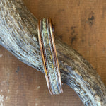 Copper Magnetic Bangle-Western Culture Leather