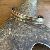 Copper Magnetic Bangle-Western Culture Leather